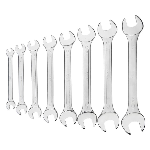 8 tlg. Maulschlüssel Set CrV 6-22mm 25 Jahre Garantie
