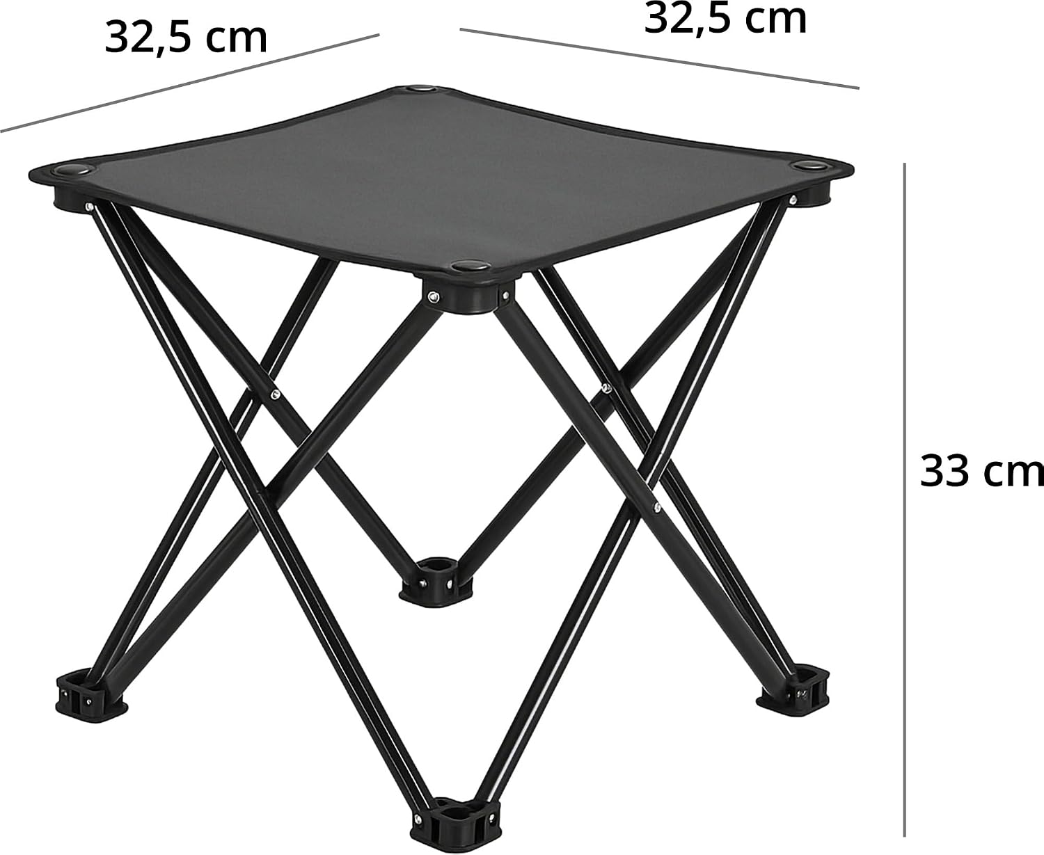 Tabouret Portable Jeiibrzui - Taille L - 1 Pièce Multifonctionnel - Kaki - Tabouret Pliant Léger Pour Le Camping, La Randonnée Et La Pêche - Charge