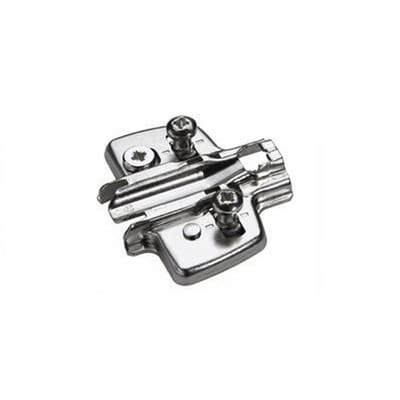 Hettich - 9075060 Kreuzmontageplatte Stahl vernickelt D=0,0 mm ø 5 x 8 mm mit Eur
