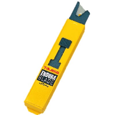 Tajima Ersatzklingen Spender mit SB-Karte, gelb, 1 Stück, geeignet für Bauholz