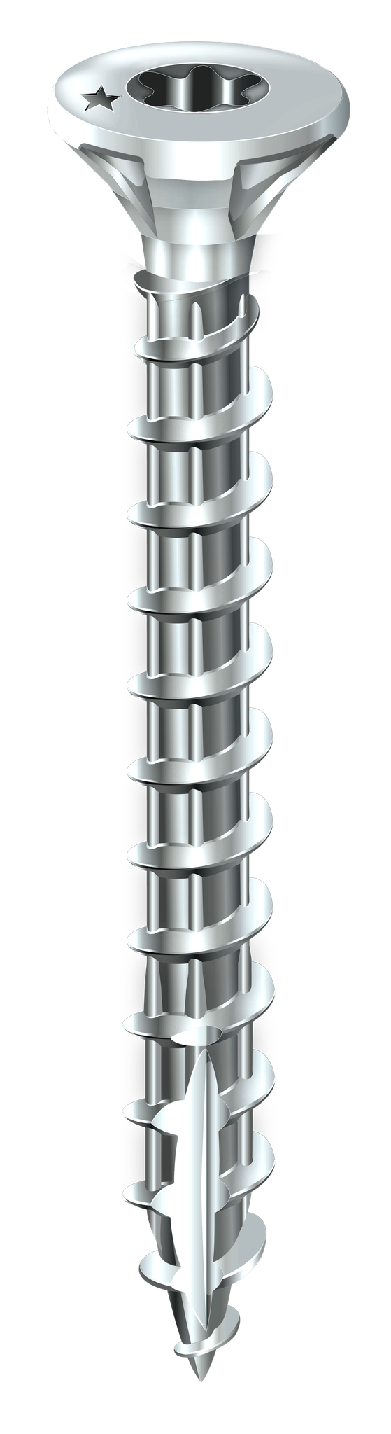 Rocket - Schraube Senkkopf Stern vynex Stahl verzinkt 3.5x16 - Box von 500 - 351400025009