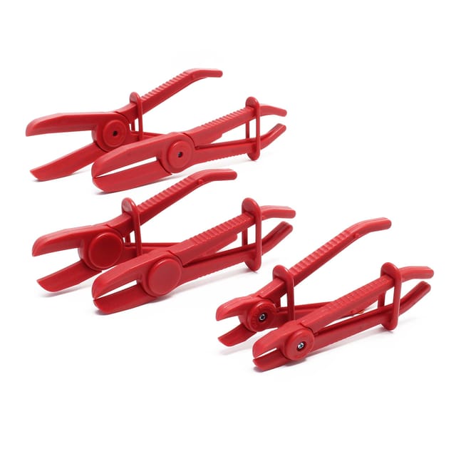 Xpotool - Wiltec Schlauchklemmenzange Set 6 teilig in 3 Größen für Schläuche, Klemmgrößen 160 mm, 190 mm, 260 mm, Durchmesser 12 mm (1/2')-19 mm
