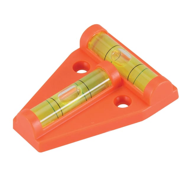 Mini-Wasserwaage mit Horizontal- und Vertikallibelle 60 x 45 mm