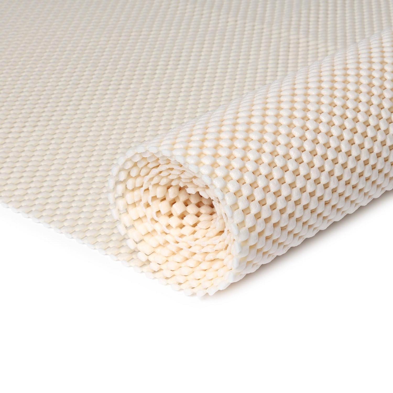 Antirutschmatte 100x150cm, Rutschfeste Unterlage, Zuschneidbar, Pvc, Beige