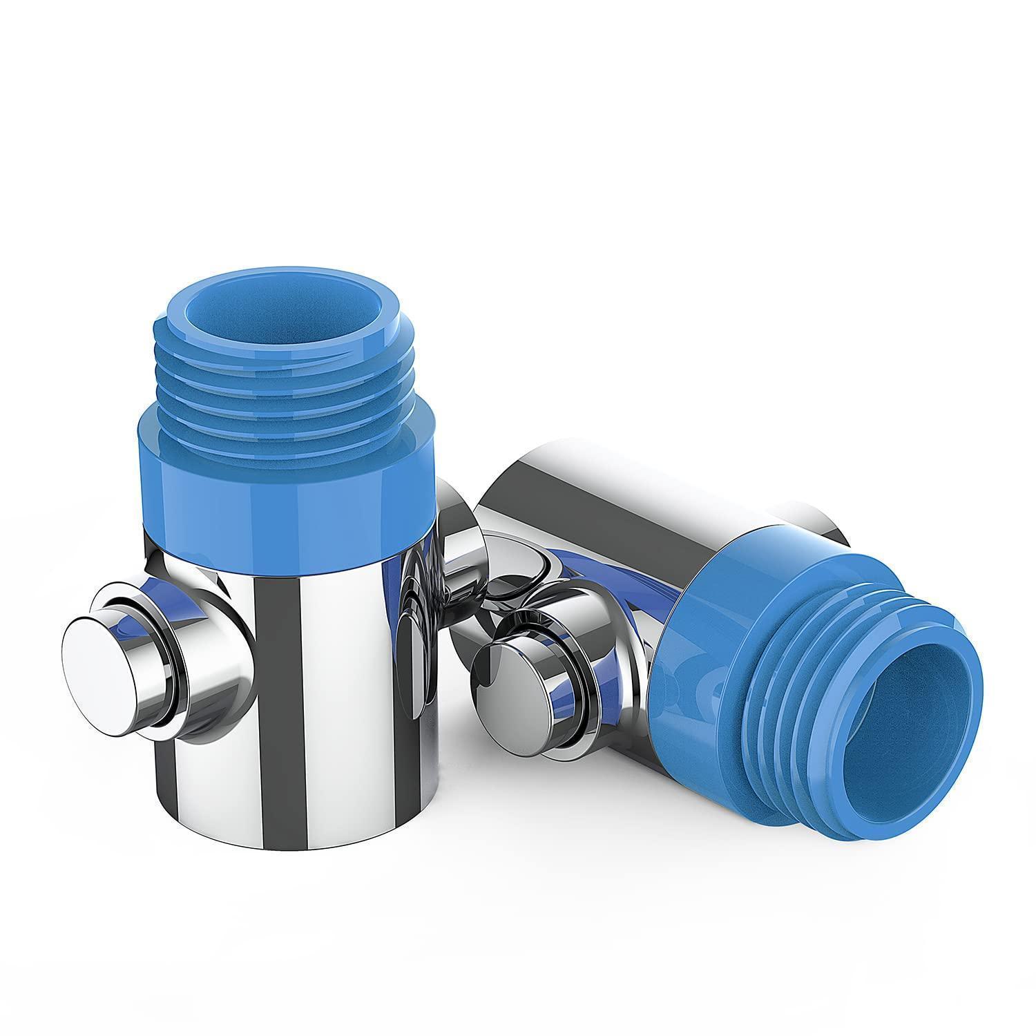 Duschkopf Absperrventil G1/2, 2 Stück, Chrom, Universal Wasserstopp