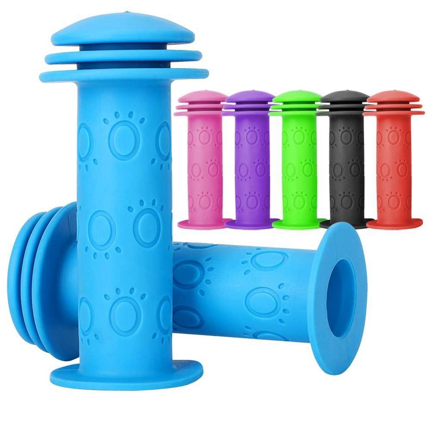 Kinder Fahrradgriffe 22mm Mit Prallschutz, 105mm Lang, Für Roller & Laufrad
