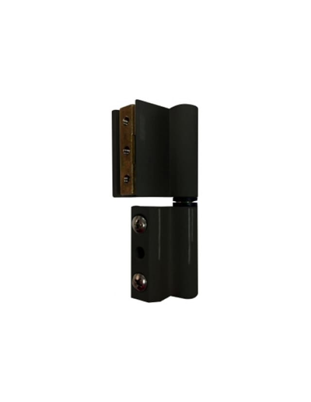 Beutel mit 2 Scharnieren V2P Europaprofil Alu. Schwarz rechts 68035 Mizelle