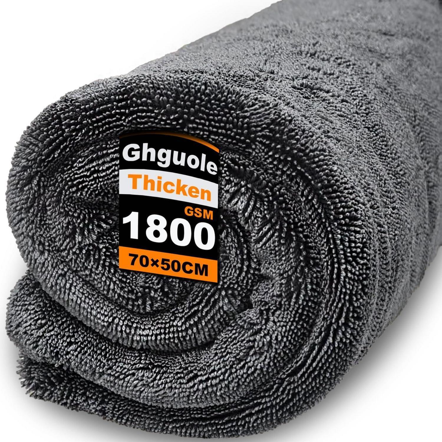 Auto Trockentuch 1800 Gsm 70x50cm Mikrofaser Ultra Saugfähig Fusselfrei
