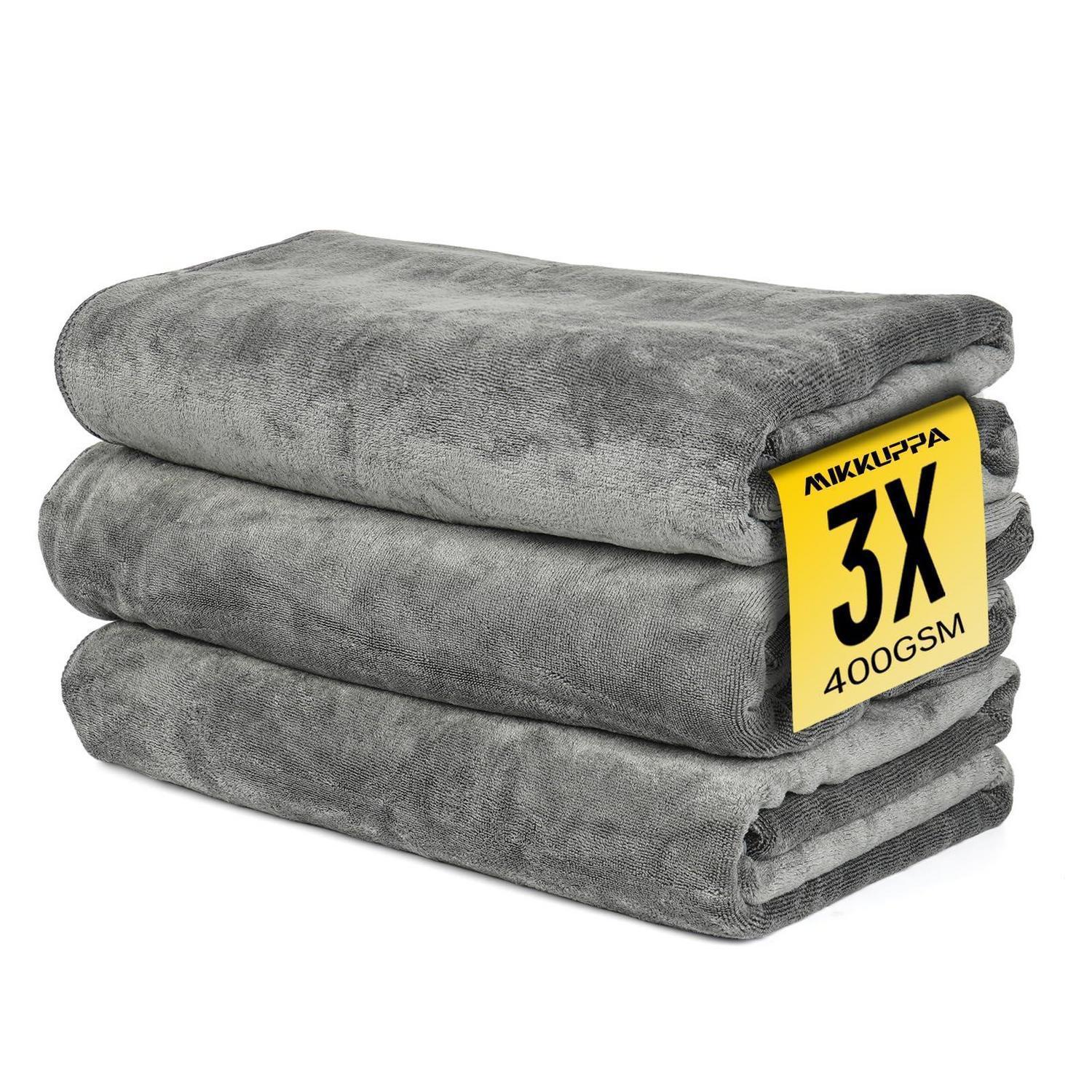 Xxl Mikrofasertücher Auto 3er Set 60x160 Cm 400 Gsm Fusselfrei Lackschonend