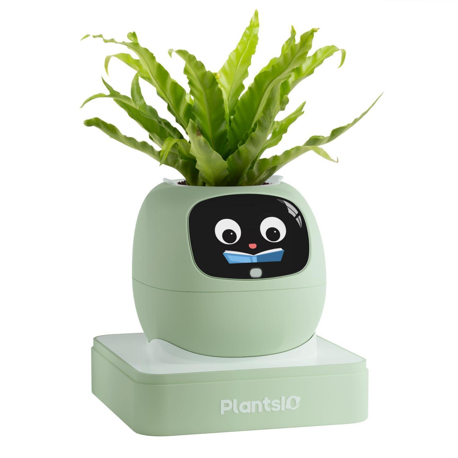 Intelligenter Blumentopf Mit Automatischer Bewässerung Und Display, Minzgrün