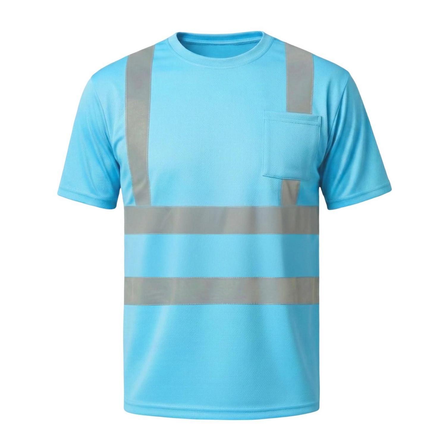 Warnschutz T-shirt Mit Reflektoren, Atmungsaktiv, Kurzarm, Größe 3xl