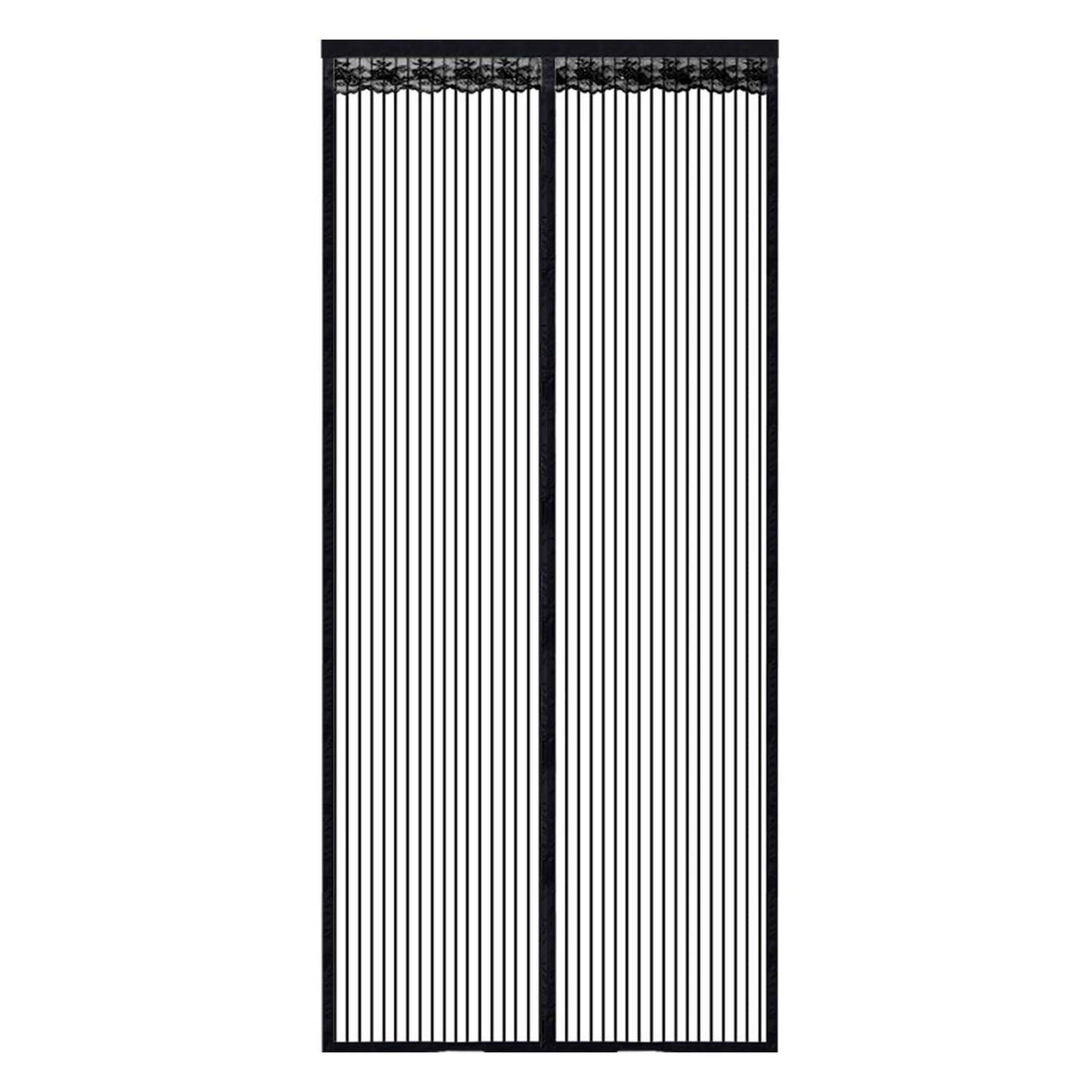 Fliegengitter Balkontür 90x210cm Mit Magneten, Klettband, Werkzeugfreie Montage