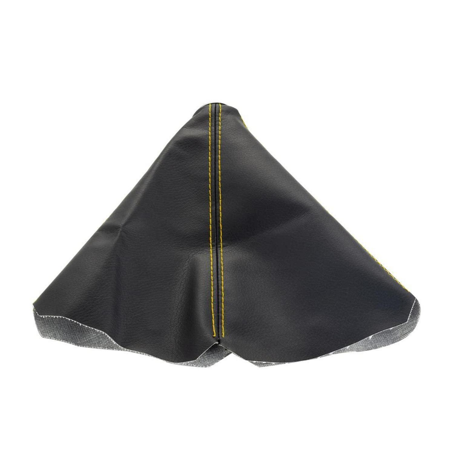 Schalthebelabdeckung Pu-leder Universal Mit Gelben Nähten