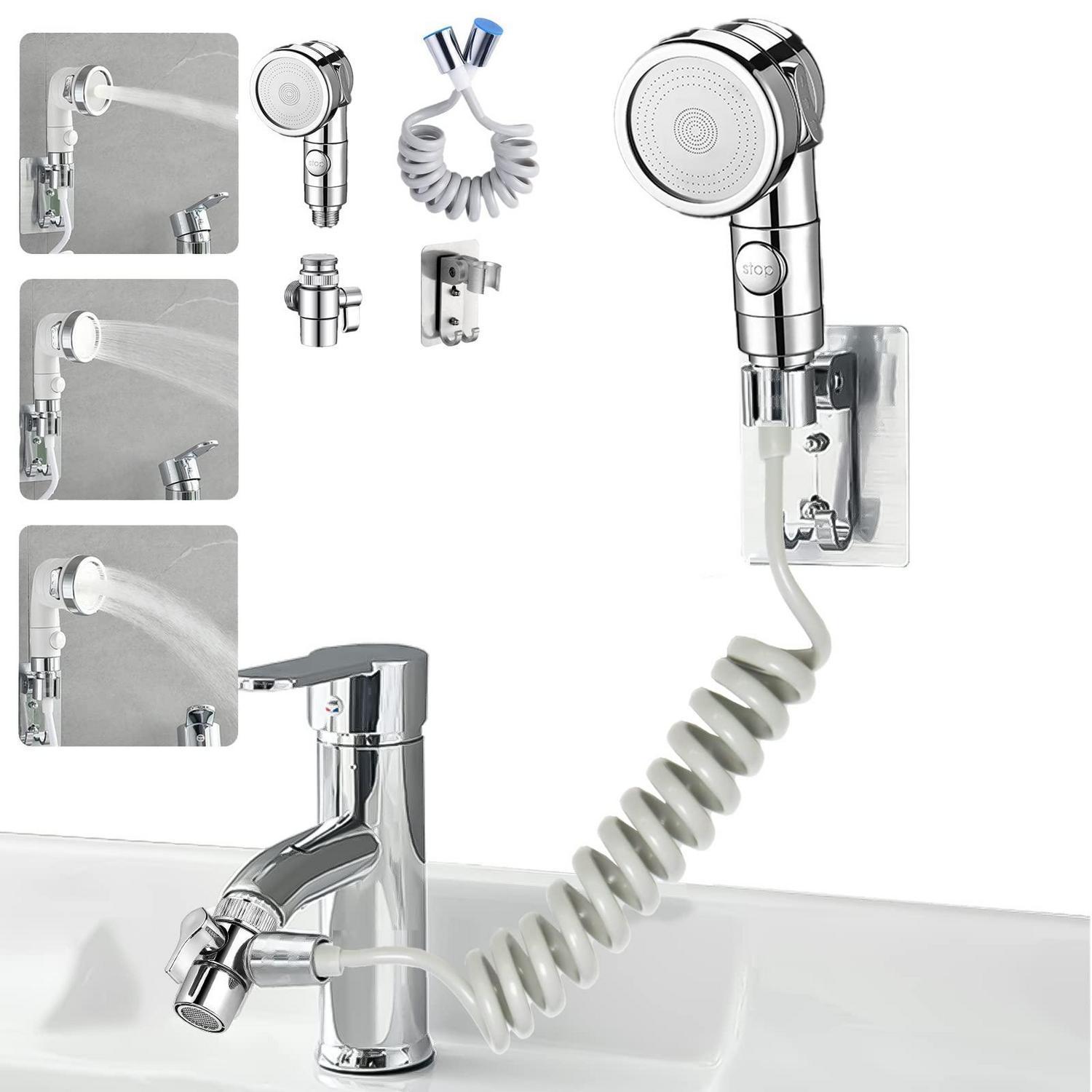 Handbrause-set Für Waschbecken Mit 3 Strahlarten Und Wassersparfunktion