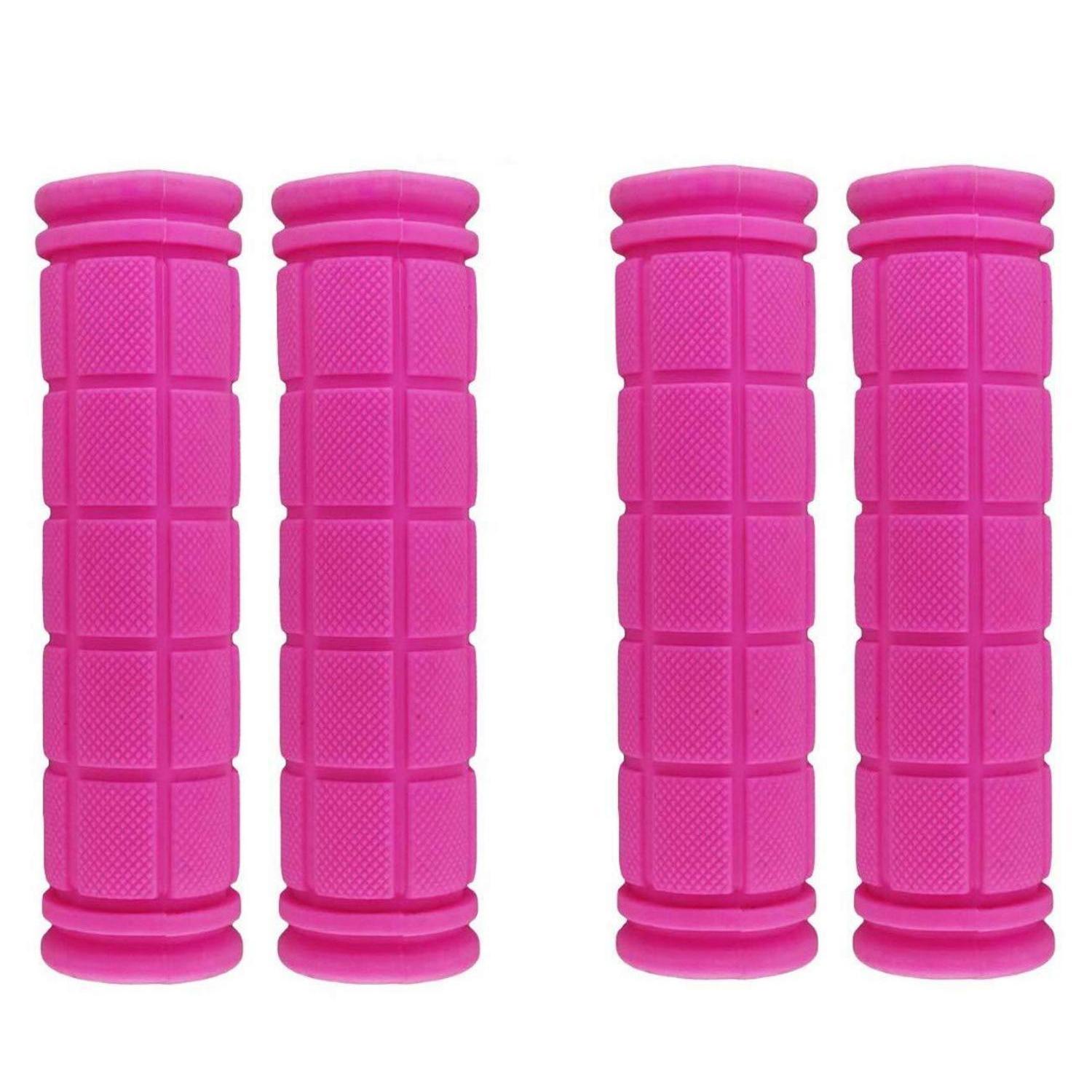 Fahrradgriffe Rutschfest Gummi Weich 2 Paar Für Mtb Bmx Laufrad Scooter Pink