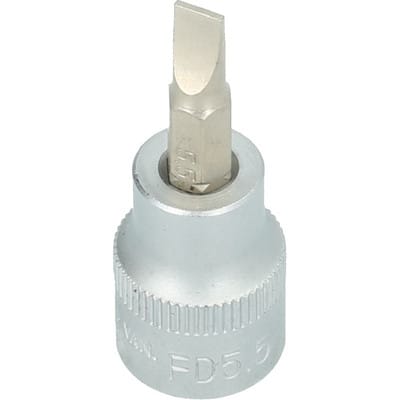 Brilliant Tools - 3/8' Schlitz Bit-Stecknuss, 0,8 x 5,5 mm