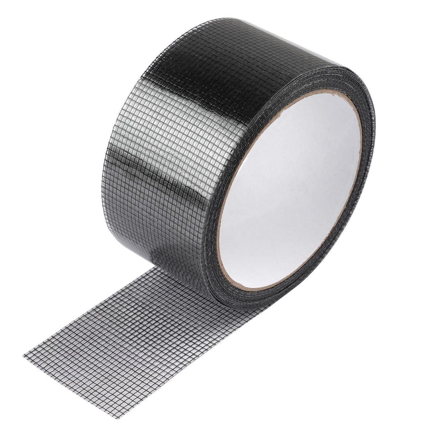 Fliegengitter Reparaturband 5cm X 500cm Selbstklebend Schwarz - Wasserdicht & Uv-beständig