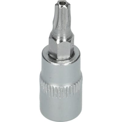 1/4' Torx-Bit-Stecknuss, mit Stirnlochbohrung, TB9