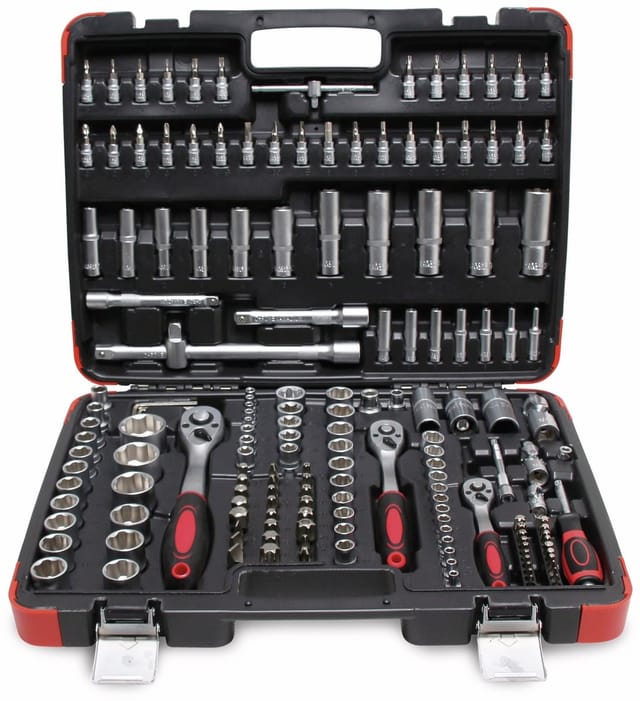 Steckschlüssel-Satz Antrieb 6,3 mm (1/4') / 10 mm (3/8') / 12,5 mm (1/2') 172-tlg.