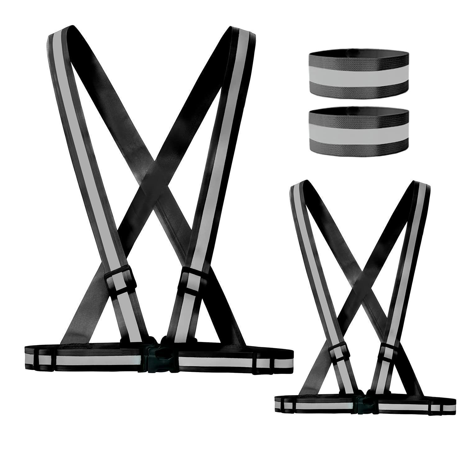 Warnschutzweste 2er Pack Mit Reflektoren, Verstellbar Für Outdoor