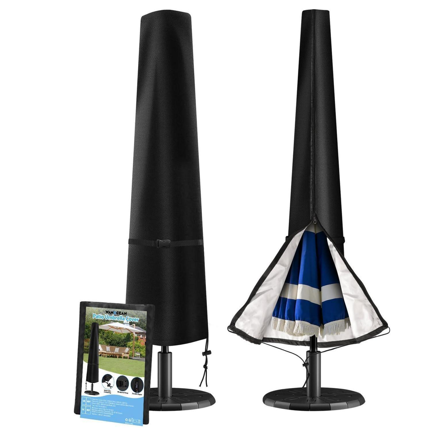 Sonnenschirm Schutzhülle 190cm, 420d Oxford Wasserdicht, Uv-beständig, Winddicht