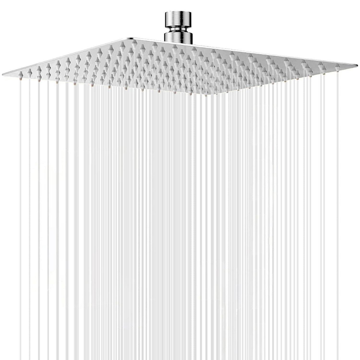 Regendusche 30cm Quadratisch Edelstahl Mit Anti-kalk-düsen Und Hochdruck