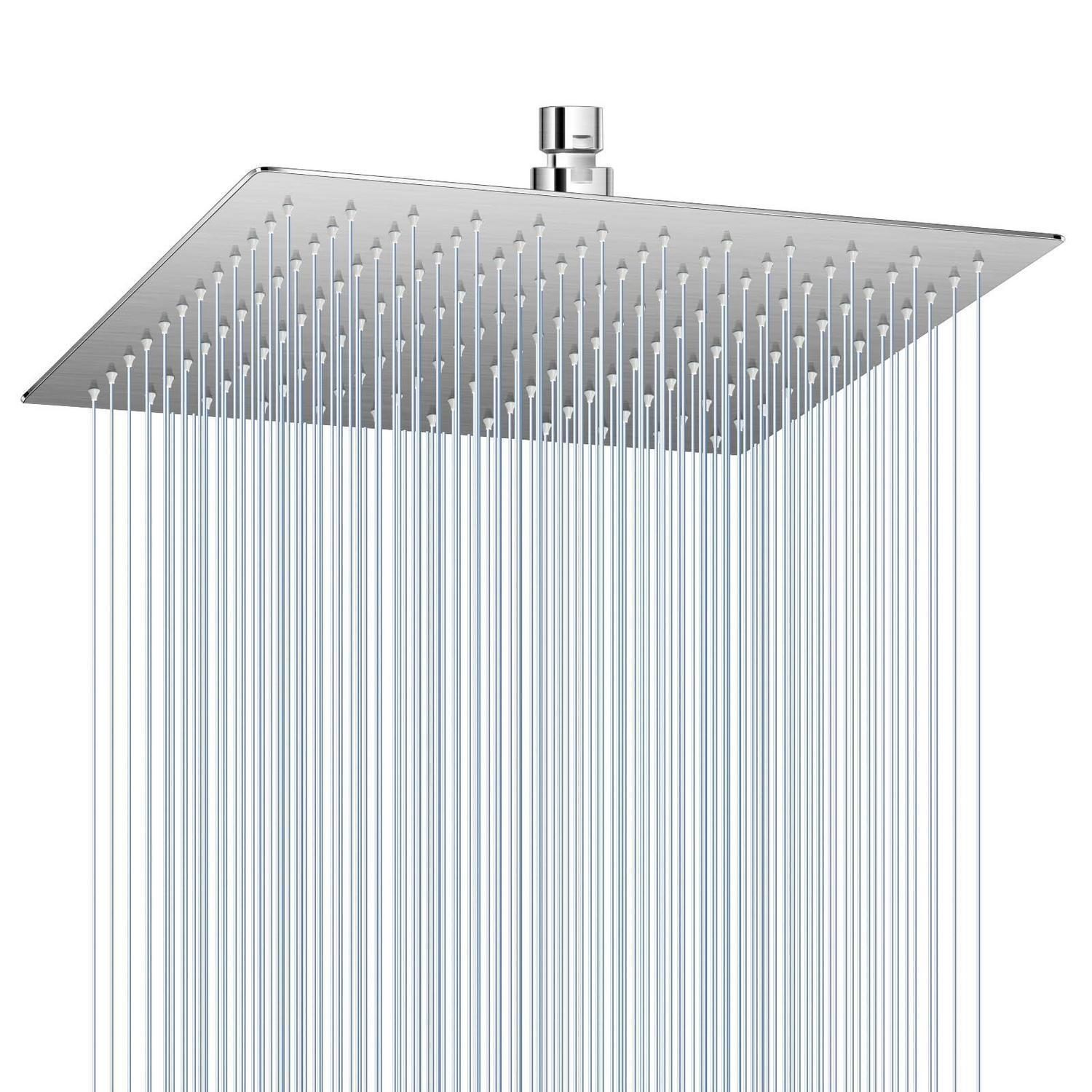 Regendusche 30cm Gebürstetes Nickel, Edelstahl, Wassersparend, Anti-kalk-düsen