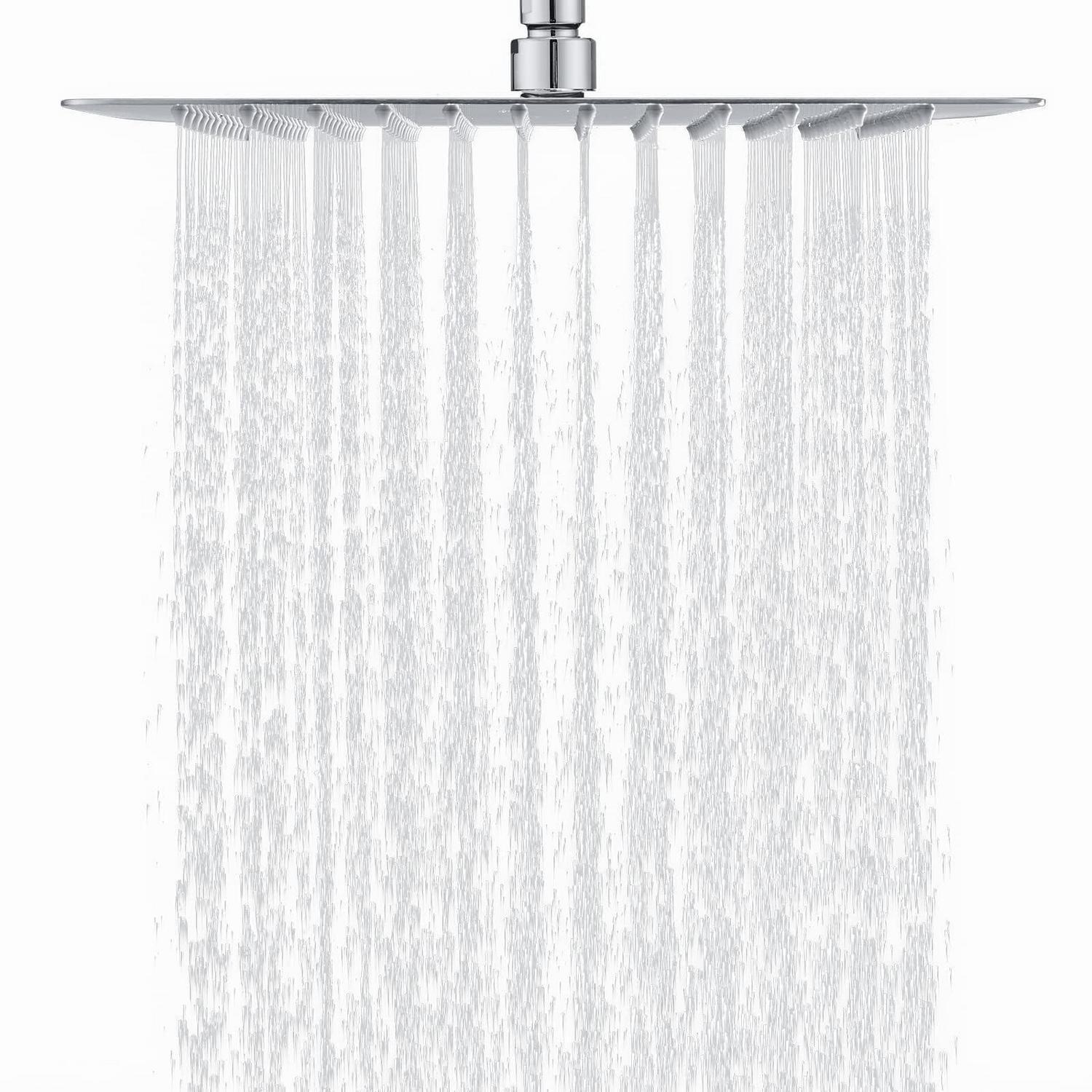 Regendusche 40x40cm Edelstahl Mit Antikalk-funktion, 360° Drehbar, Chrom