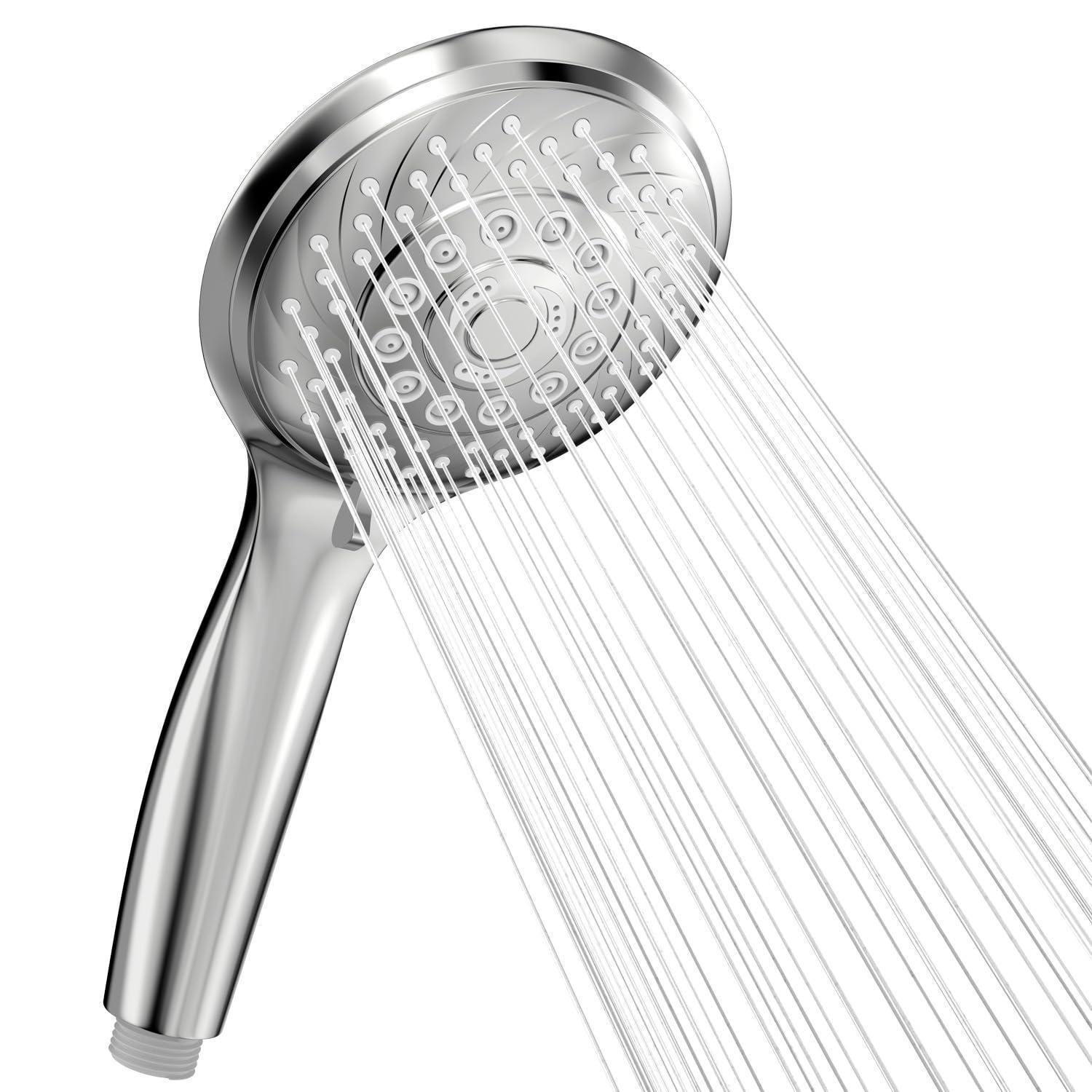 Regendusche Mit 6 Strahlarten, Wassersparend, Selbstreinigend, Chrom