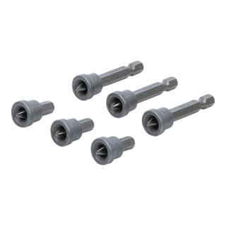 Bgs Technic - Bit-Satz mit Tiefenstopp für Gipskartonplatten Antrieb Außensechskant 6,3 mm (1/4') Kreuzschlitz PH2 6-tlg.