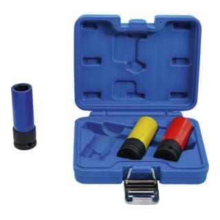Bgs Technic - Kraft-Schoneinsatz-Satz Antrieb innenvierkant 12,5 mm (1/2') sw 17 / 19 / 21 mm 3-tlg.