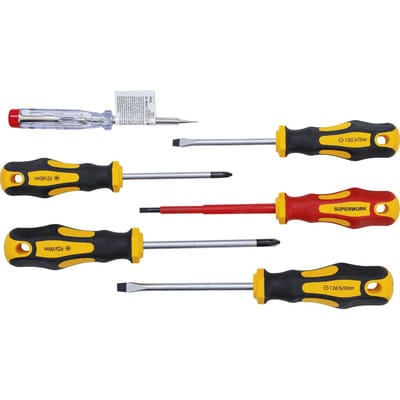 Bgs Technic - VDE-Elektriker- / Schraubendreher-Satz Schlitz / Kreuzschlitz 6-tlg.