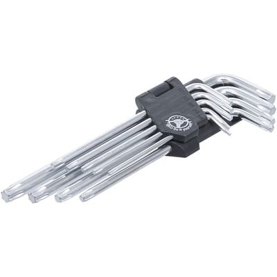 Winkelschlüssel-Satz lang T-Profil (für Torx) T10 - T50 9-tlg.