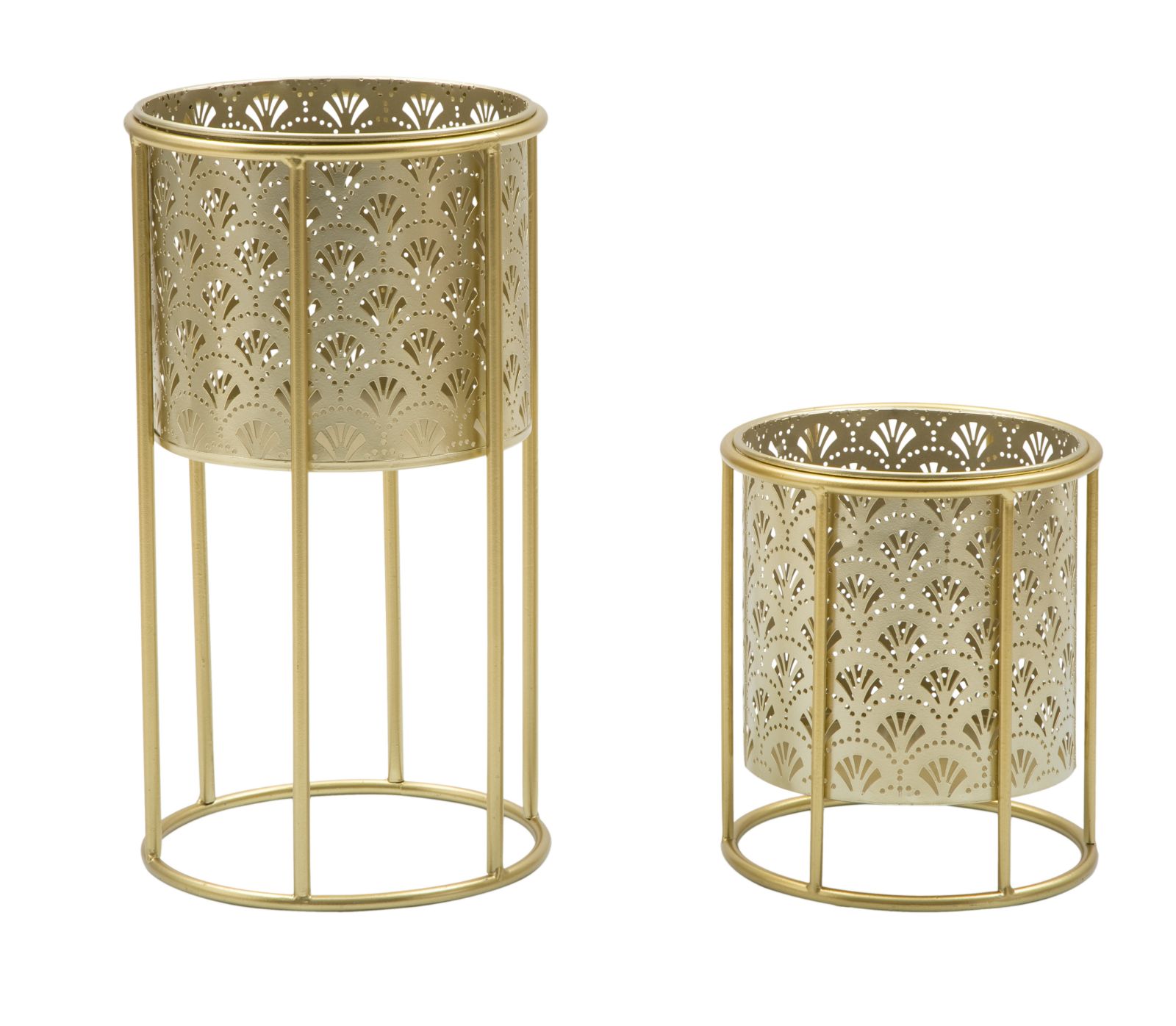 Vasenhalter-set Von Goldy, 2-teilig -a- Cm Ø 21x40-19x22