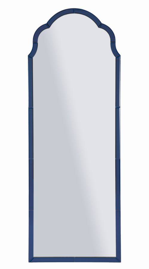 Wandspiegel In Tangeriblau, 55 X 2 X 150 Cm (spiegelgröße 49 X 144 Cm)