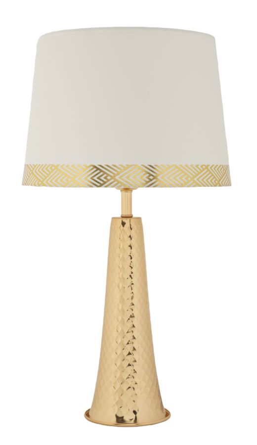 Turmtischlampe Gold Cm Ø 30x54