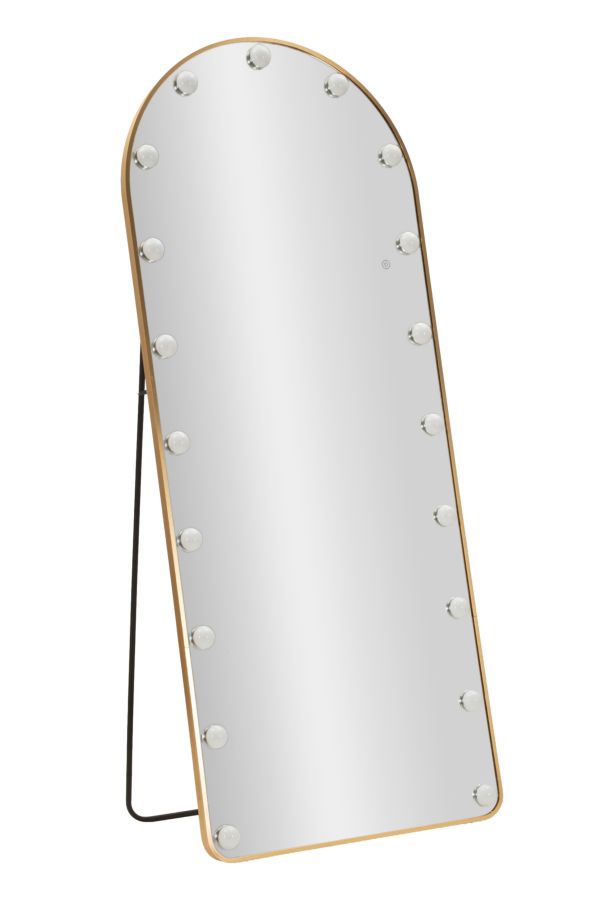 Hollywood Arc Led-standspiegel 70x6-45x170 Cm (beleuchtung Mit 3 Farbtemperaturen)