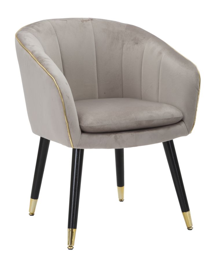 Paris Sessel Grau/gold 62x58x78 Cm