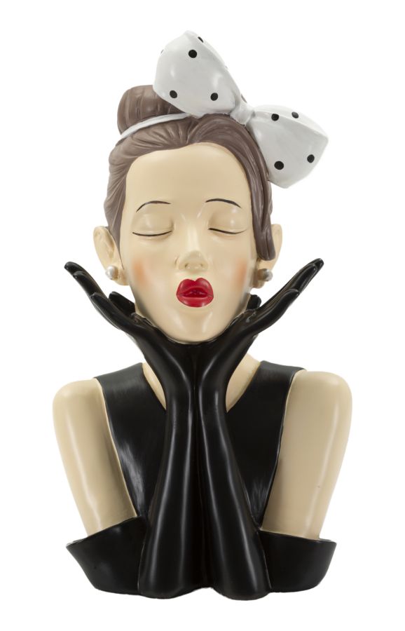 Hollywood Woman Vase -a- Cm Ø 17x14x30.5