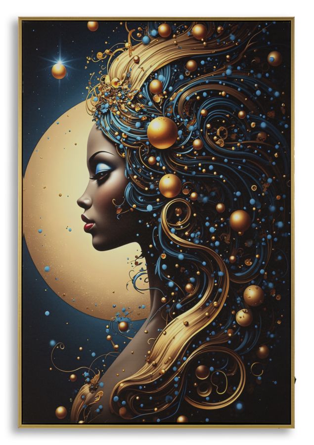 Led-druck Auf Lackierter Leinwand Mit Minerva-rahmen -b- 60 X 3,5 Cm x90