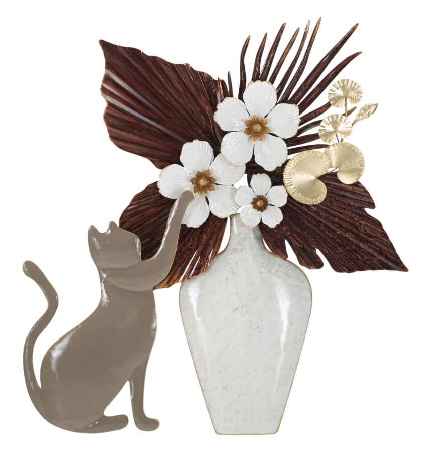 Eisenplatte Katze Cm 54,6 X 8,9 X 59,7