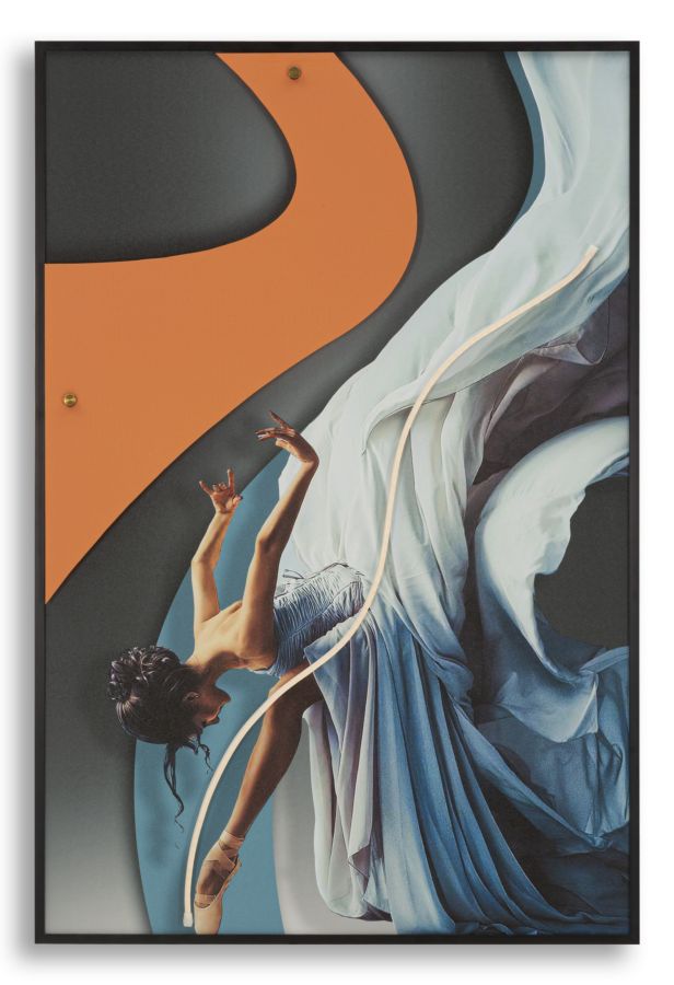 Led-druck Auf Leinwand Tänzerin Cm 60x3.5x90 (3d-acryl-anwendung)