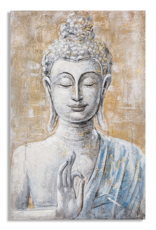 Buddha Licht – Leinwandgemälde -b- Cm 80x3x120