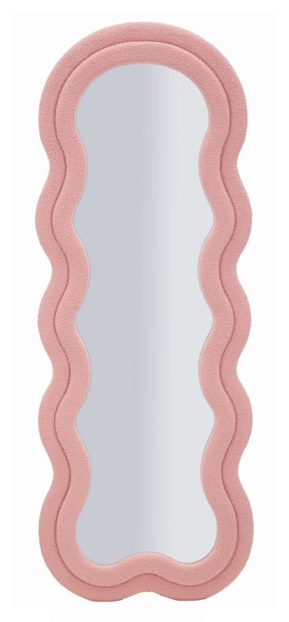 Wandspiegel In Pink Mit Teddymotiv, 60 X 4 X 160 Cm (spiegelgröße 39 X 137 Cm)