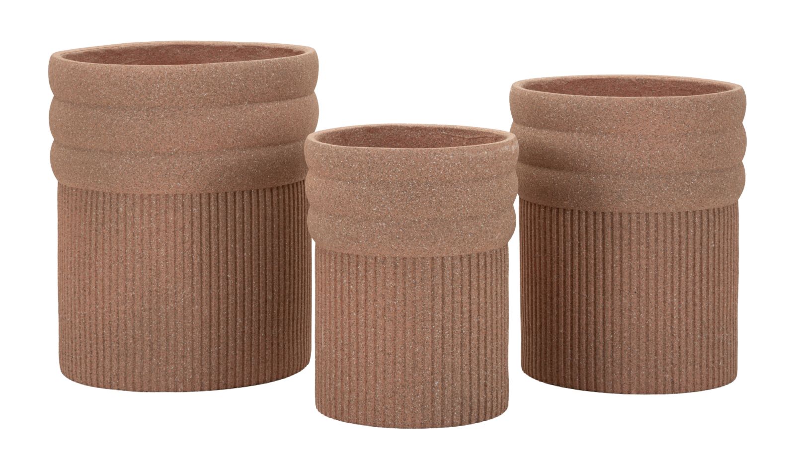 Colombia Outdoor Cachepot Tris Cm Ø 41,5x50-36x45-30,5x39,5 (öffnung Cm Ø27-32-37)