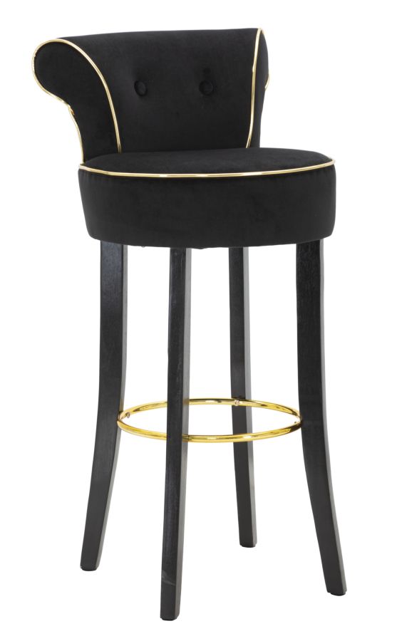 Luxus-barhocker Schwarz Cm 46x48x96