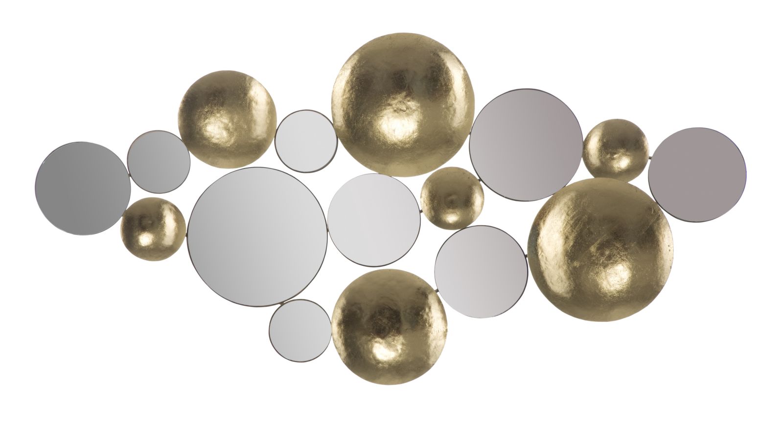 Glamouröse Goldspiegel-panel Cm 118x2.5x60