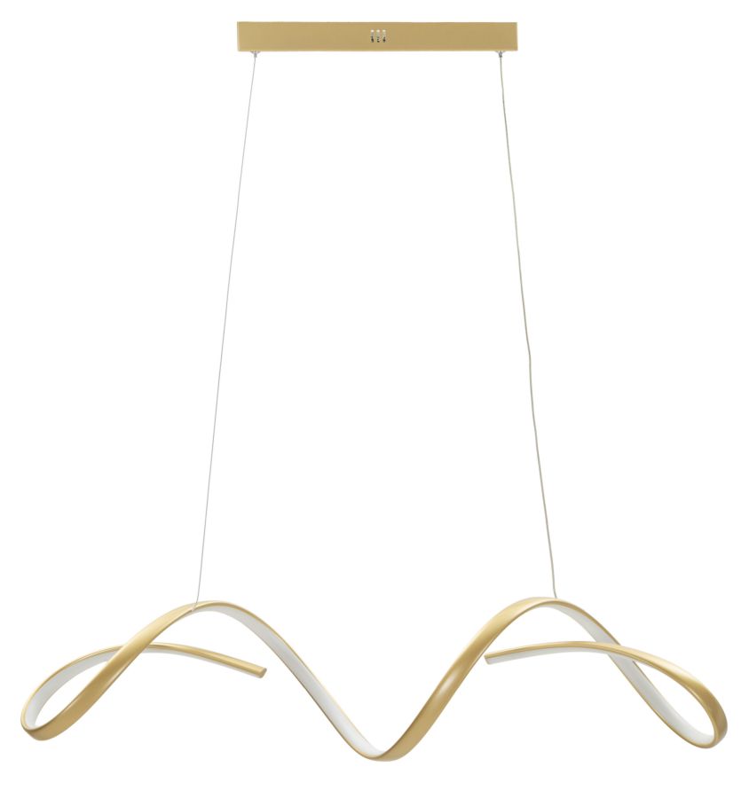 Uter Led-deckenleuchte Gold Cm 80x20x120 (3-farbiges Licht)