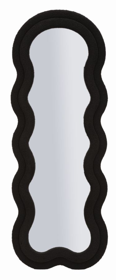 Schwarzer Teddy-wandspiegel 60 X 4 X 160 Cm (spiegelgröße 39 X 137 Cm)