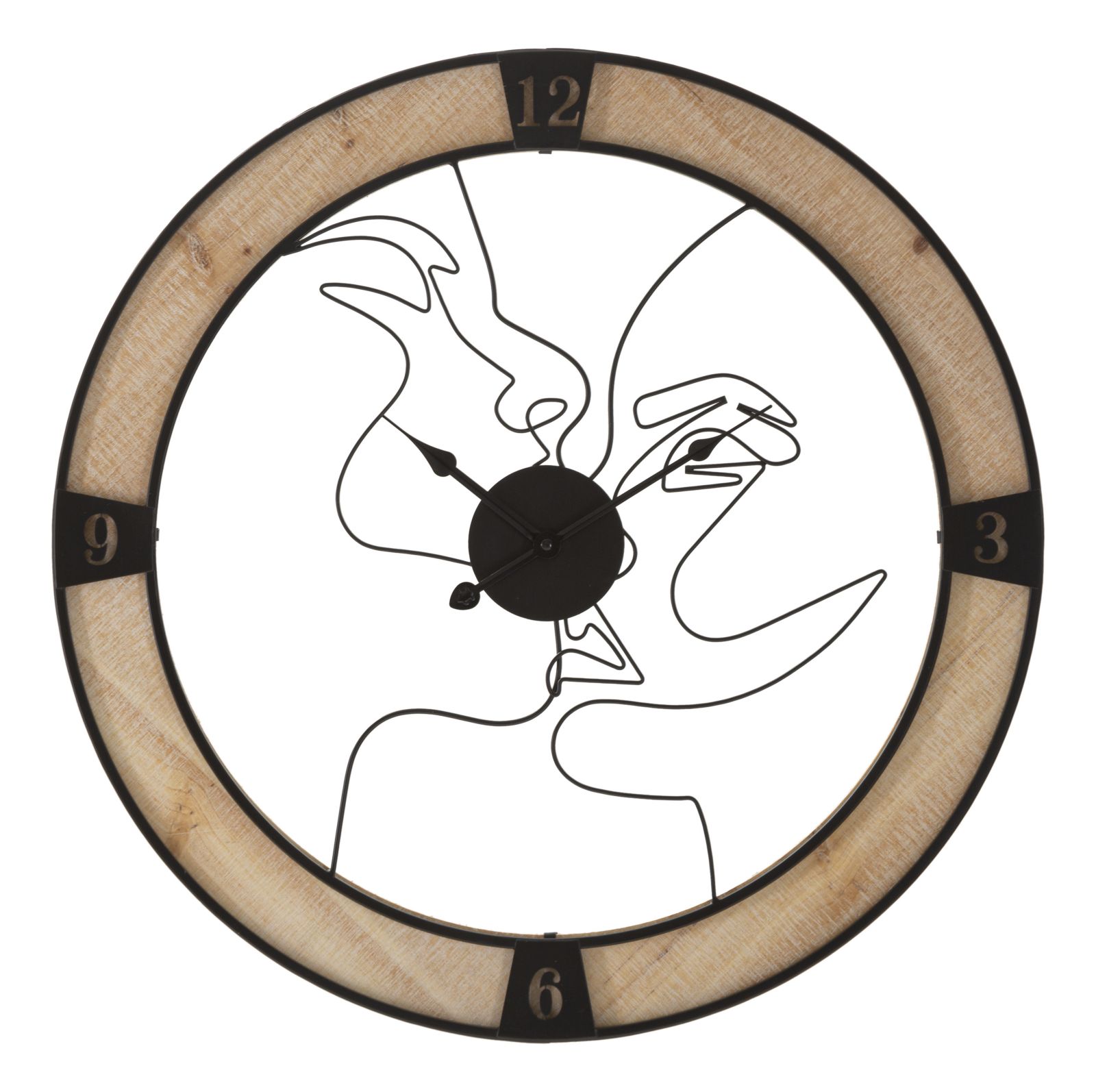 Wanduhr Für Paare, Ø 60 Cm X 3